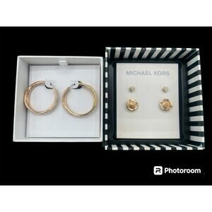 3 Pairs Of Michael Kors Earrings